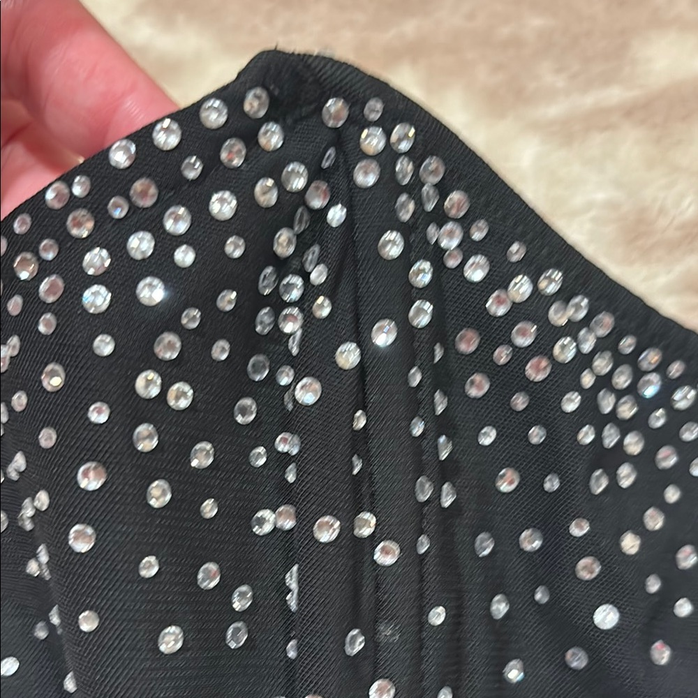 Edikted Black Embellished Bustier Bodysuit - Picture 4 of 5